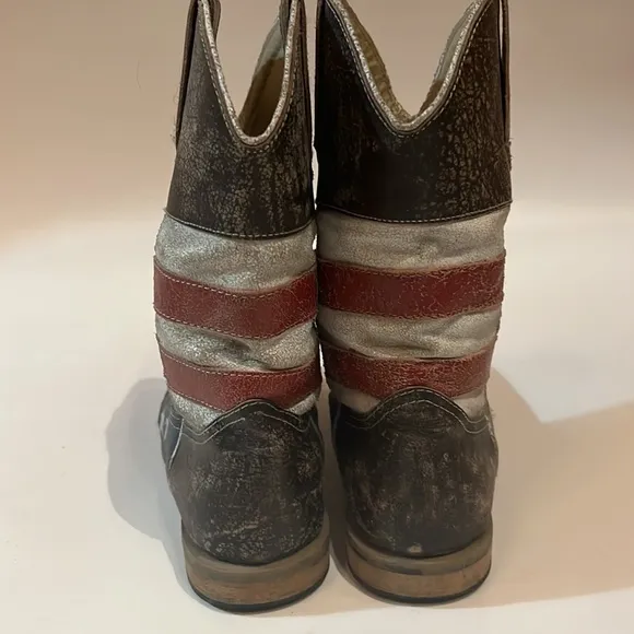 Roper Cowgirl boots, USA flag size 3 used in a great condition