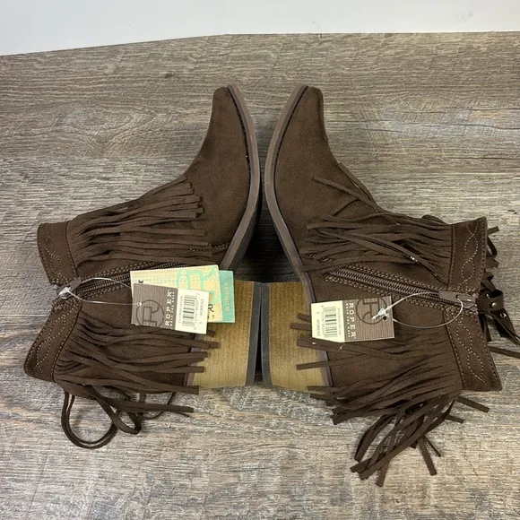 Roper Women’s Fringy Western Ankle Boots Size 5