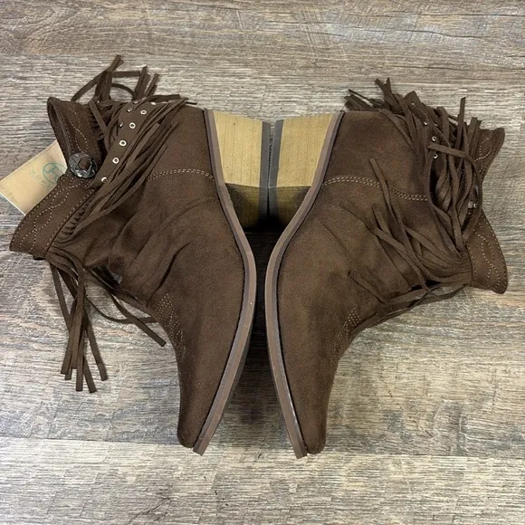 Roper Women’s Fringy Western Ankle Boots Size 5