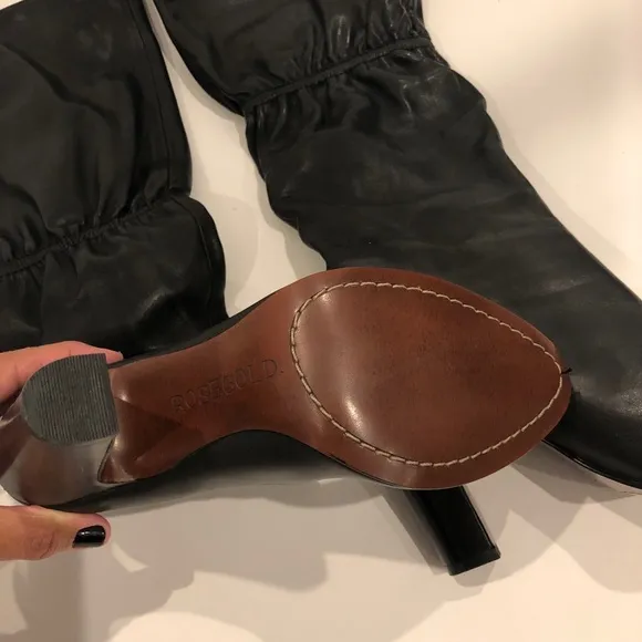 Rosegold Perry NWT Black Leather Boots