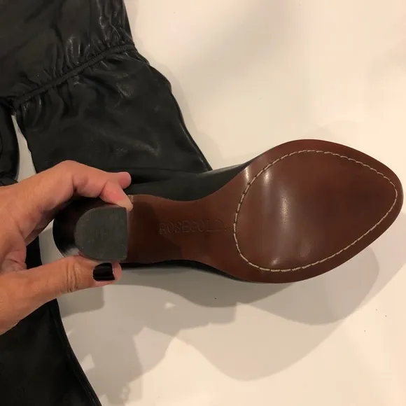 Rosegold Perry NWT Black Leather Boots