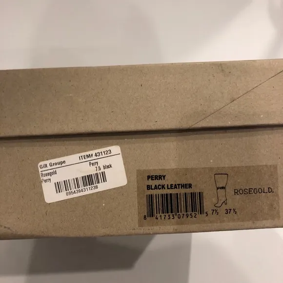 Rosegold Perry NWT Black Leather Boots