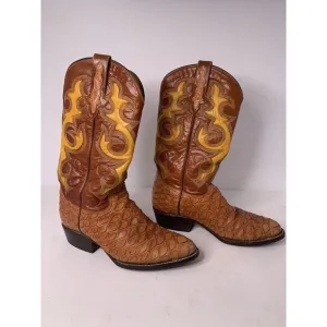 RUDEL EXOTIC Rare Women's Leather Cowboy Boots Sz 6‎