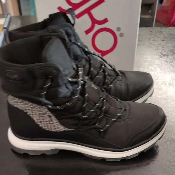 Ryka Black Rain &amp; Snow Boots with High-Top Design