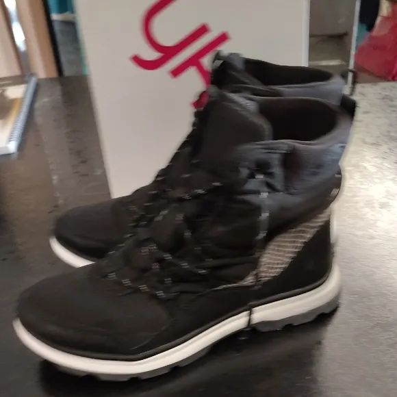 Ryka Black Rain &amp; Snow Boots with High-Top Design