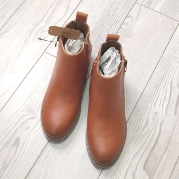 (S-3532)  Jeossy Women's Ankle Boots Thick Heel Sz 6