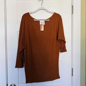 Sadie &amp; Sage Chloe Sweater Dress Size, Camel Brown, Size Small