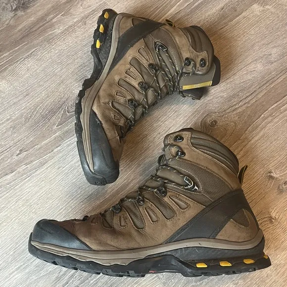 Salomon Quest 4D 2 GTX GORE-TEX Waterproof Brown Hiking Boot Mens 14 UK 13.5