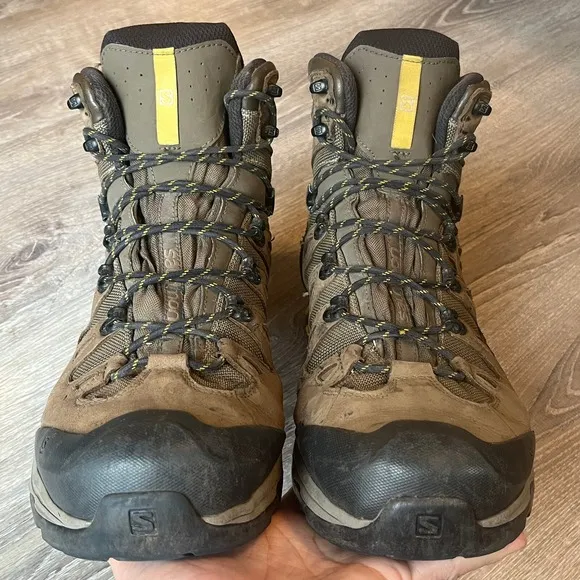 Salomon Quest 4D 2 GTX GORE-TEX Waterproof Brown Hiking Boot Mens 14 UK 13.5