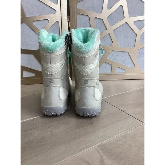Salomon Snowtrip Thinsulate Women’s Sz 7.5 Winter Snow Boots Waterproof Gray