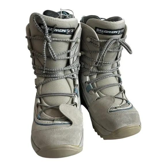SALOMON Synapse Women's Snowboard Boots Lace Up Snow Shoes Size 10