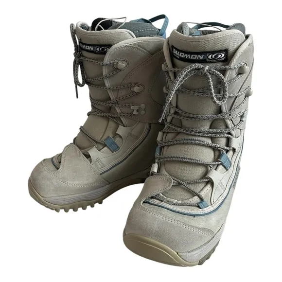 SALOMON Synapse Women's Snowboard Boots Lace Up Snow Shoes Size 10