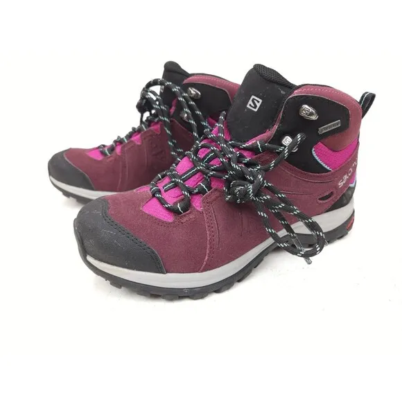 Salomon Women's Ellipse 2 Mid LTR GTX Hiking Boots Size 5.5 Purple