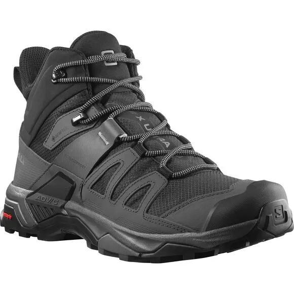 Salomon X Ultra 4 Mid GTX Boots Mens Size 11 Gore-Tex Waterproof Grey/Black