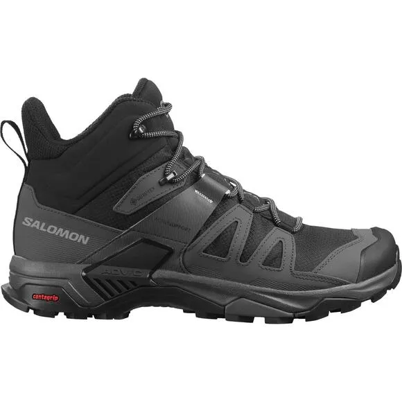 Salomon X Ultra 4 Mid GTX Boots Mens Size 11 Gore-Tex Waterproof Grey/Black