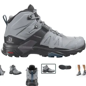 Salomon X Ultra 4 Mid GTX Women's Hiking Boot Gore Tex Size 6.5 Gray