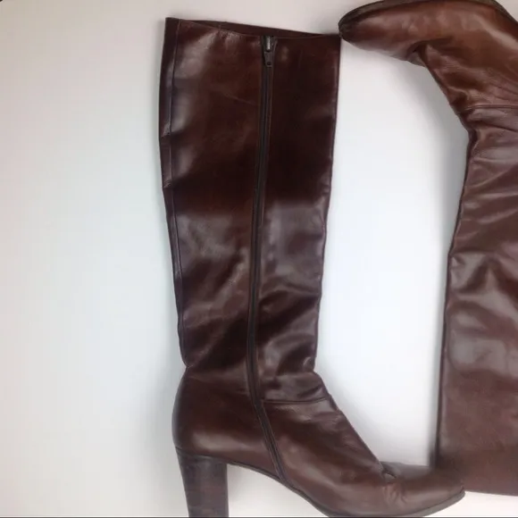 Salvatore Ferragamo Vintage Leather Boots Made in Italy