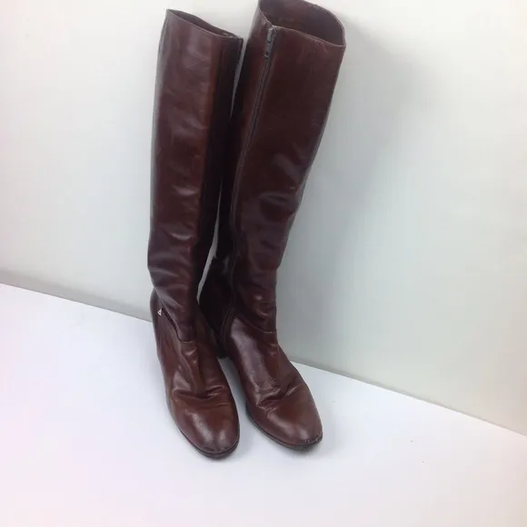 Salvatore Ferragamo Vintage Leather Boots Made in Italy