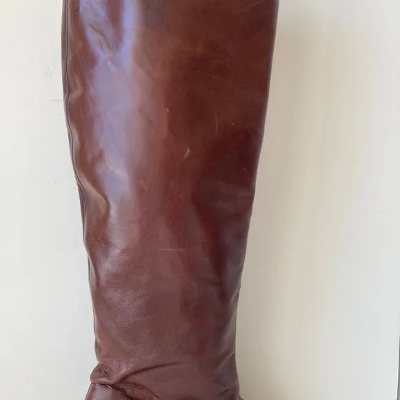 Salvatore Ferragamo Vintage Leather Boots Made in Italy