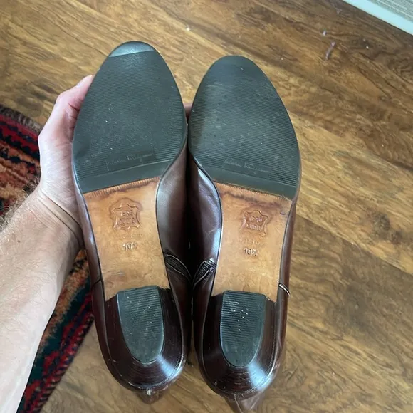 Salvatore Ferragamo vintage leather riding boots