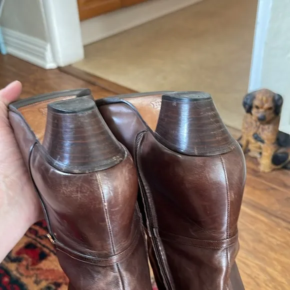 Salvatore Ferragamo vintage leather riding boots