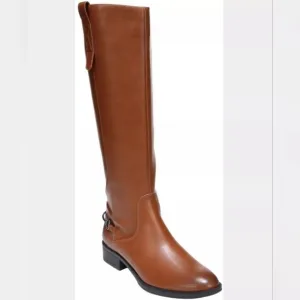Sam and Libby Brand | Women's size 6 Brown  Knee High Riding Boots Side Zip NWOT