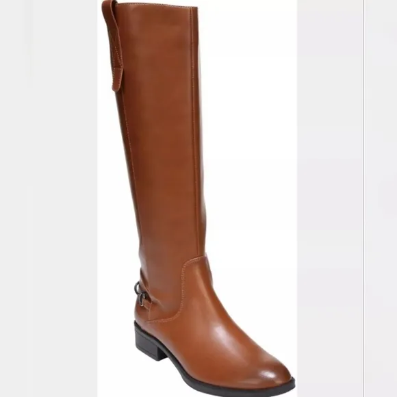 Sam and Libby Brand | Women's size 6 Brown  Knee High Riding Boots Side Zip NWOT