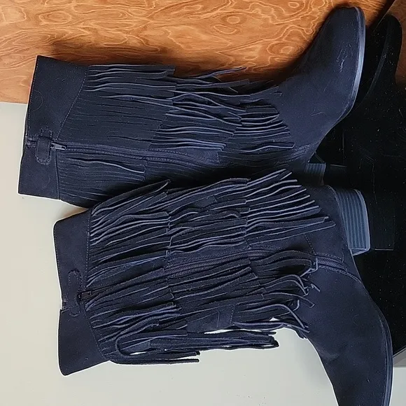 Sam Edelman Abbey Minnie Fringe Boots