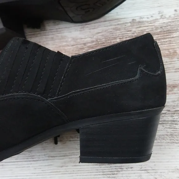 Sam Edelman Black Circus Fringe Suede Ankle Boots