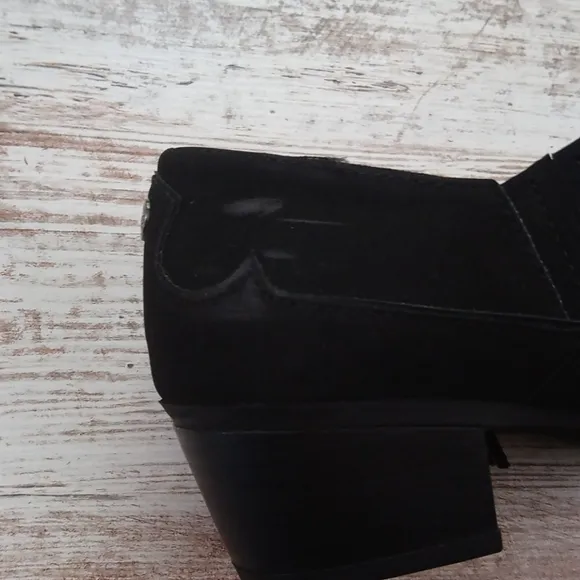Sam Edelman Black Circus Fringe Suede Ankle Boots