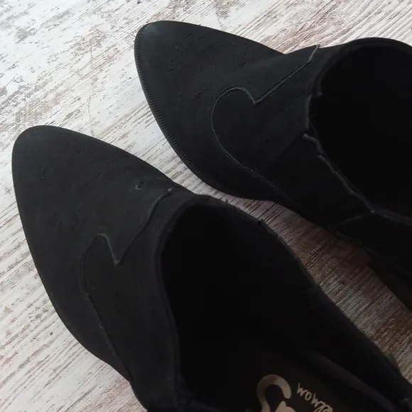 Sam Edelman Black Circus Fringe Suede Ankle Boots