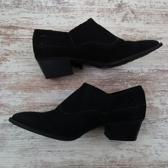 Sam Edelman Black Circus Fringe Suede Ankle Boots