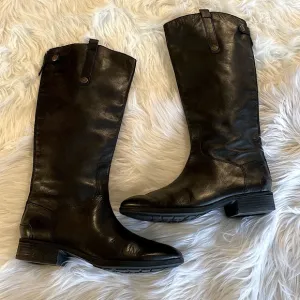 Sam Edelman black leather size 10 m riding boots