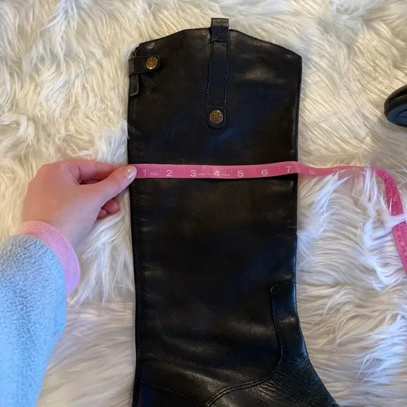 Sam Edelman black leather size 10 m riding boots