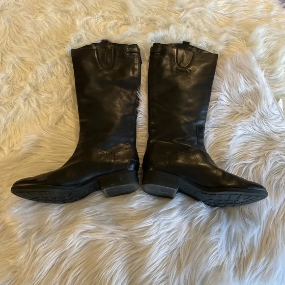 Sam Edelman black leather size 10 m riding boots