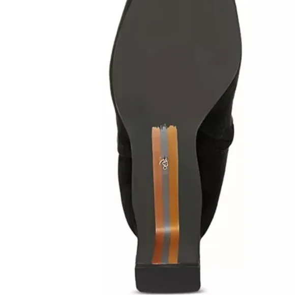Sam Edelman Black Over the Knee Boots with Chunky Heel