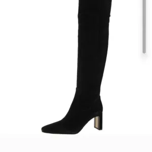 Sam Edelman Black Over the Knee Boots with Chunky Heel