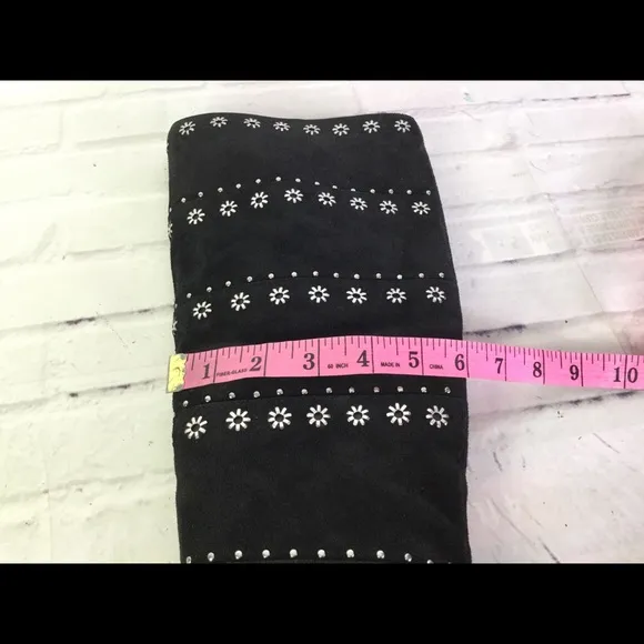 Sam Edelman Black Studded Tall Riding Boots Sz 6