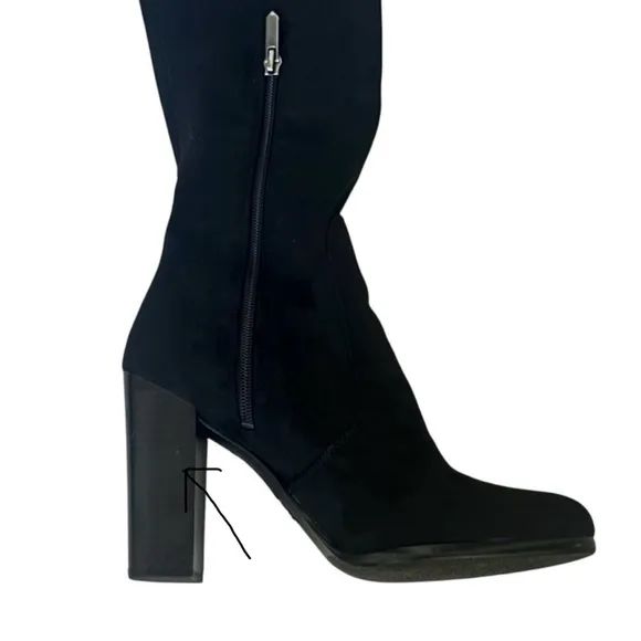 Sam Edelman Black Suede Vena 2 Over The Knee Boots Size 10
