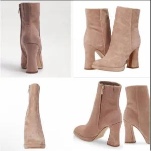 Sam Edelman boots JAYE ANKLE BOOTIE suede boots sam Edelman shoes block heels