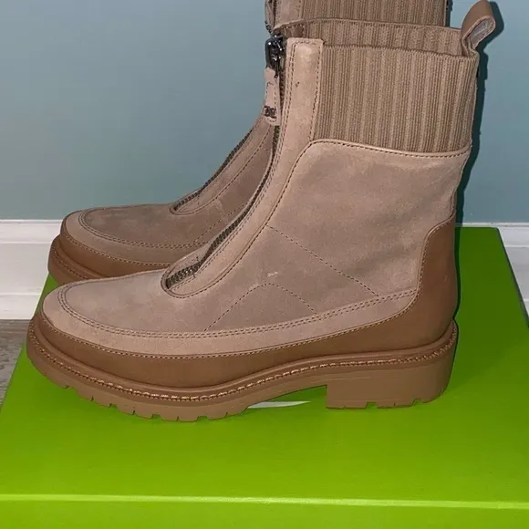Sam Edelman Boots Size 8 Zips up Front Suede Brand New in Box