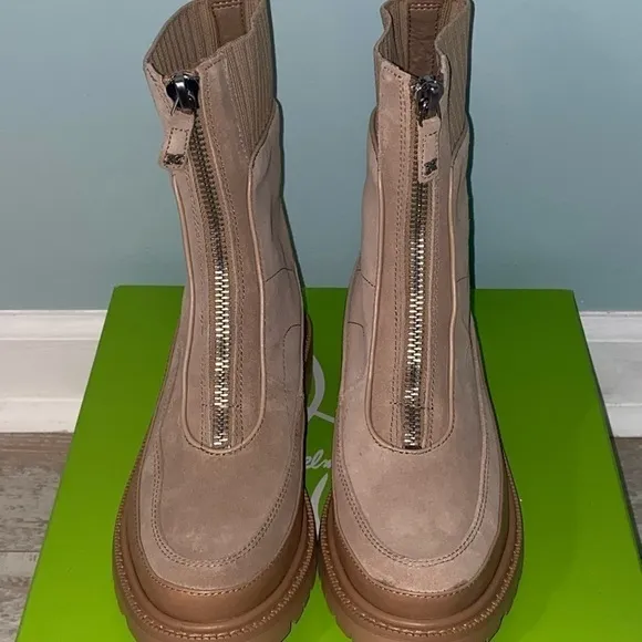 Sam Edelman Boots Size 8 Zips up Front Suede Brand New in Box