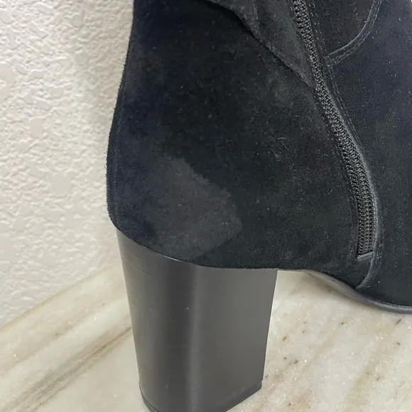 Sam Edelman boots thigh high Sable suede black sz 6