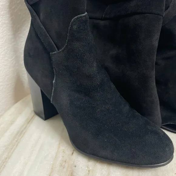 Sam Edelman boots thigh high Sable suede black sz 6