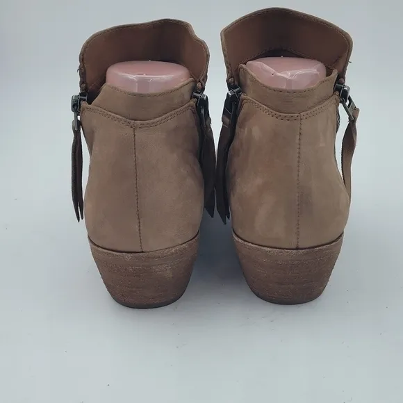 Sam Edelman Brown Suede Packer Ankle Boots Size 10