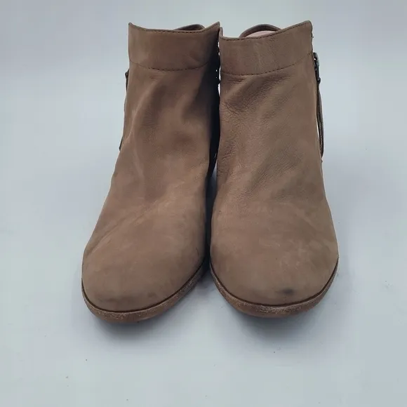 Sam Edelman Brown Suede Packer Ankle Boots Size 10