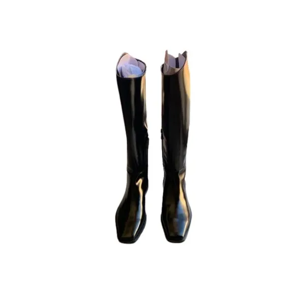 Sam Edelman Cesar Black Riding Boots Size 7 NIB