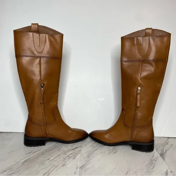 Sam Edelman Drina Brown Leather Riding Boot 8 1/2 M