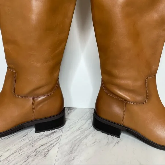 Sam Edelman Drina Brown Leather Riding Boot 8 1/2 M