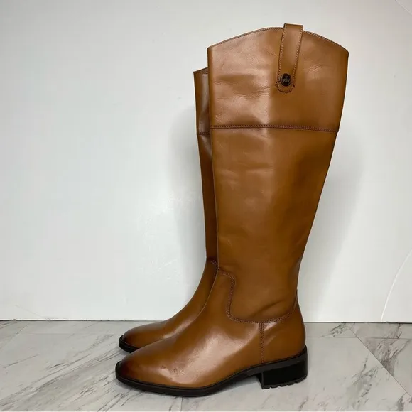 Sam Edelman Drina Brown Leather Riding Boot 8 1/2 M
